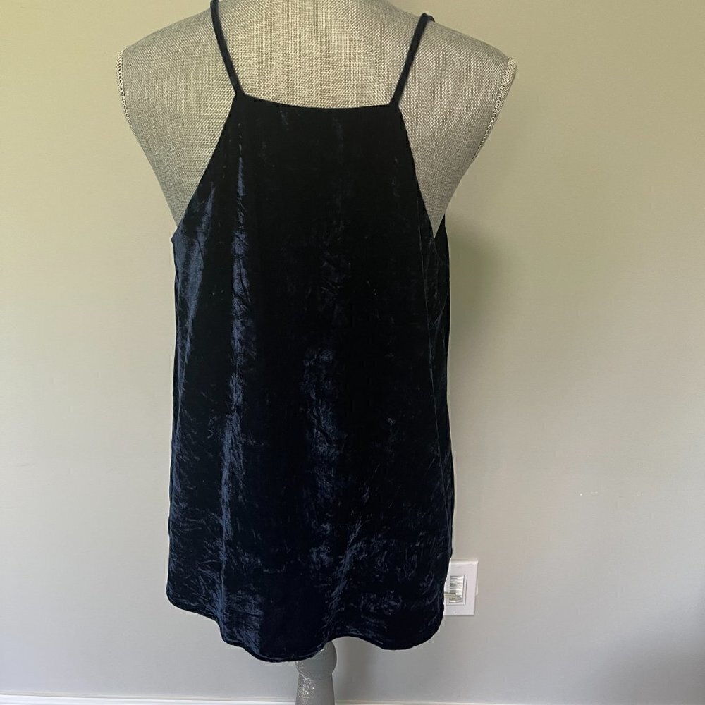 Loft Navy Blue Velour Tank Size M NWOT - Picture 4 of 4